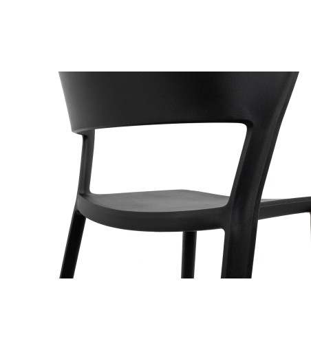 Krzesło JASPER czarne - polipropylen