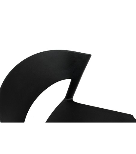 Krzesło JASPER czarne - polipropylen