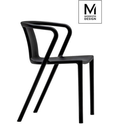 MODESTO krzesło AIR czarne - polipropylen