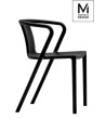 MODESTO krzesło AIR czarne - polipropylen