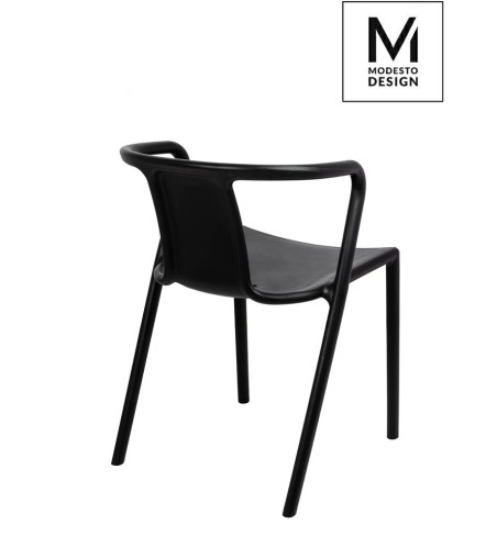 MODESTO krzesło AIR czarne - polipropylen