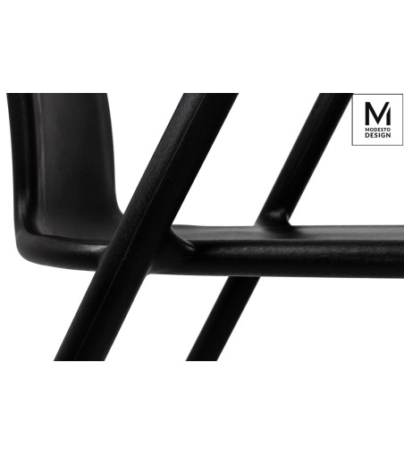 MODESTO krzesło AIR czarne - polipropylen