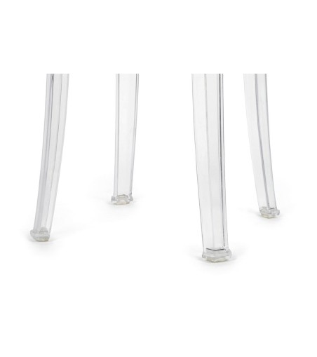 Stołek CHARLES 46 transparentny - poliwęglan