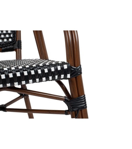 Krzesło ogrodowe CAFE PARIS ARM brązowe   rattan