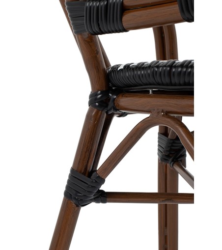 Krzesło ogrodowe CAFE PARIS ARM brązowe   rattan