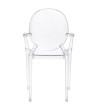 Krzesło LOUIS transparentne - poliwęglan