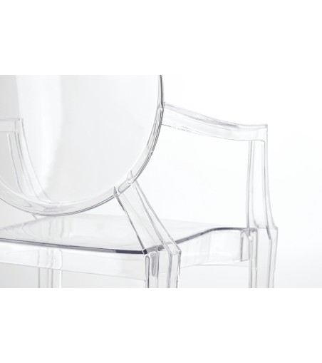 Krzesło LOUIS transparentne - poliwęglan