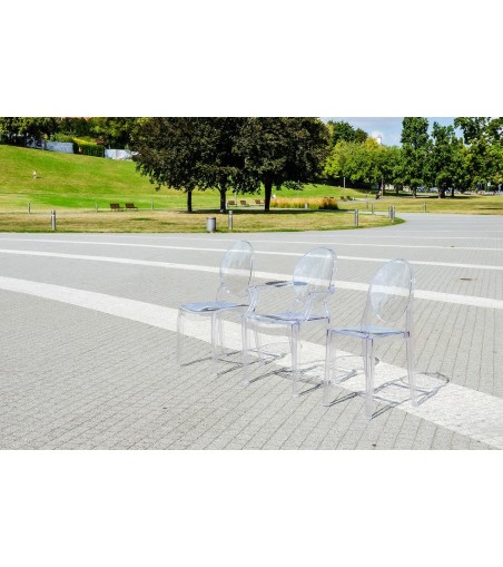 Krzesło LOUIS transparentne - poliwęglan