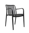 MODESTO krzesło Strips czarne  -          polipropylen