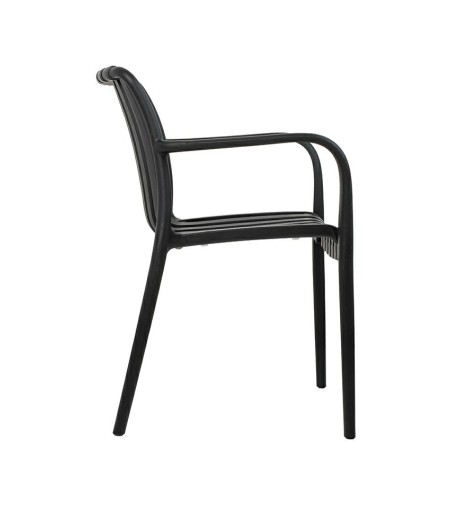 MODESTO krzesło Strips czarne  -          polipropylen