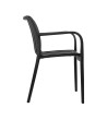 MODESTO krzesło Strips czarne  -          polipropylen