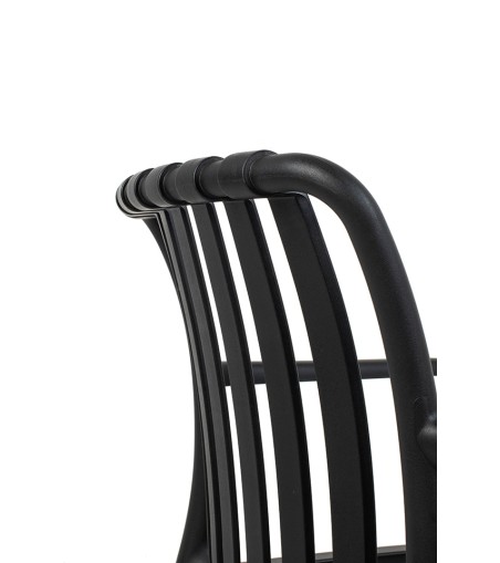 MODESTO krzesło Strips czarne  -          polipropylen