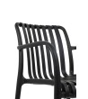 MODESTO krzesło Strips czarne  -          polipropylen
