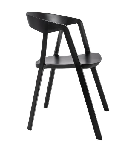 Krzesło VIBIA czarne - polipropylen