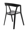 Krzesło VIBIA czarne - polipropylen
