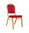 Krzesło bankietowe / konferencyjne HEROS  czerwone / złote
