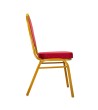 Krzesło bankietowe / konferencyjne HEROS  czerwone / złote