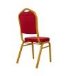 Krzesło bankietowe / konferencyjne HEROS  czerwone / złote