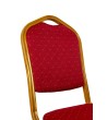 Krzesło bankietowe / konferencyjne HEROS  czerwone / złote