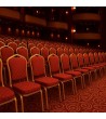 Krzesło bankietowe / konferencyjne HEROS  czerwone / złote