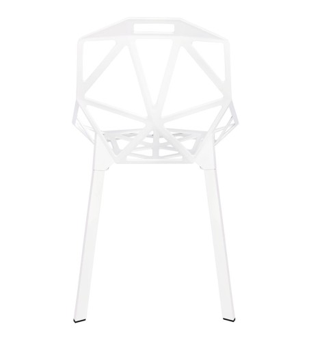 Krzesło SPLIT PREMIUM białe - aluminium, nogi białe