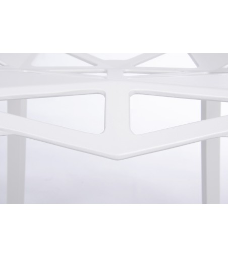 Krzesło SPLIT PREMIUM białe - aluminium, nogi białe
