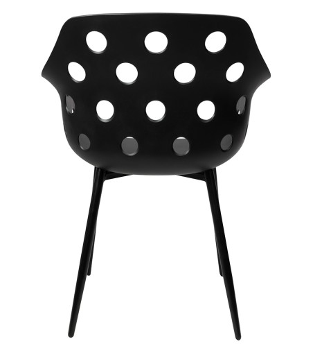 Krzesło JASON czarne - polipropylen, metal