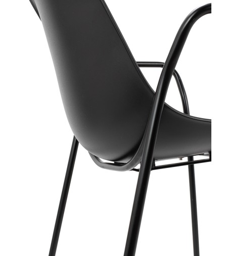 Krzesło RESOL ARM czarne
