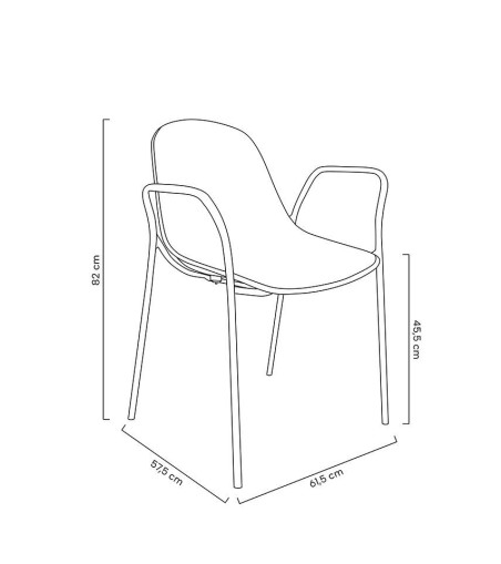 Krzesło RESOL ARM czarne