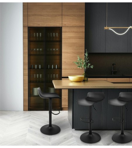 Krzesło barowe SNAP BAR regulowane czarne