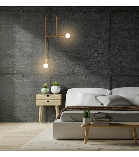 MOOSEE lampa wisząca RIVA 2 złota