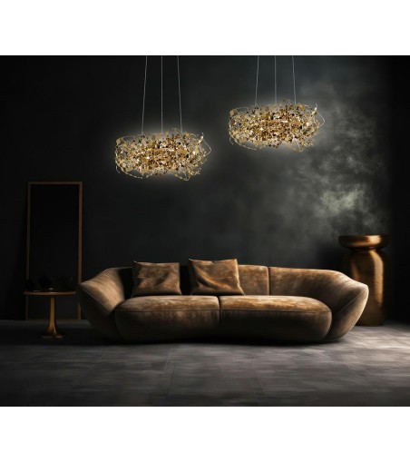 MOOSEE lampa wisząca MONETE 80 złota