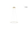 MOOSEE lampa wisząca RING SLIM 40 złota