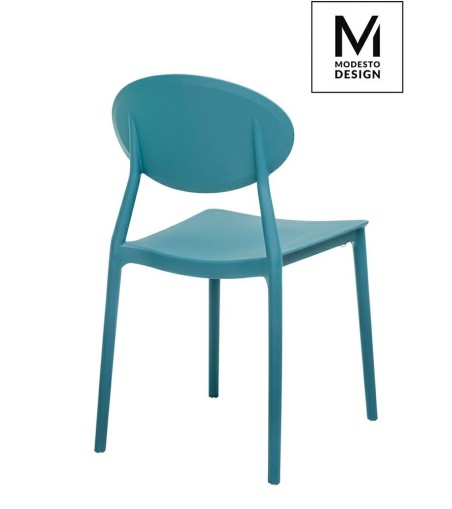 MODESTO krzesło FLEX morskie - polipropylen