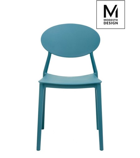 MODESTO krzesło FLEX morskie - polipropylen