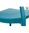 MODESTO krzesło FLEX morskie - polipropylen