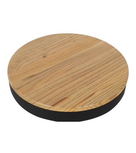 Krzesło barowe VOLT regulowane czarne / naturalne