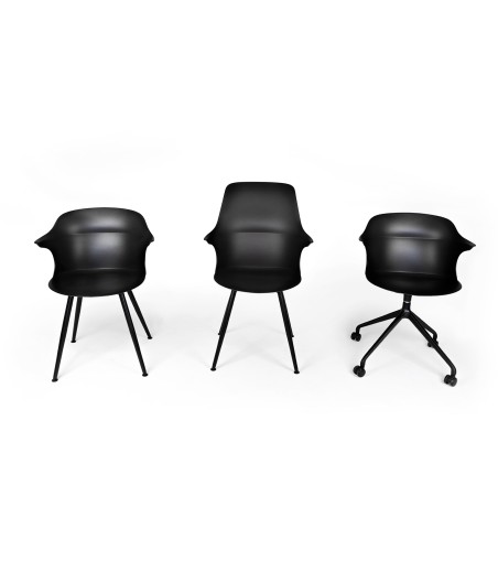 Krzesło biurowe obrotowe BRAZO czarne