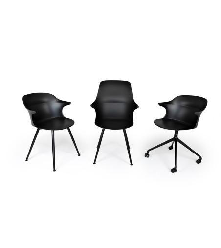 Krzesło biurowe obrotowe BRAZO czarne