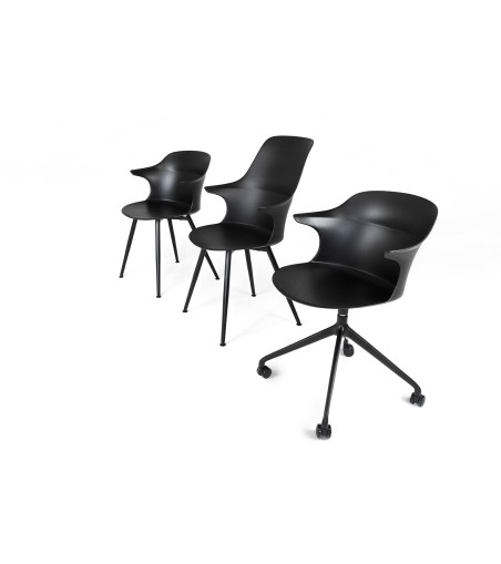 Krzesło biurowe obrotowe BRAZO czarne