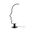 Lampa stołowa FACE TABLE czarna