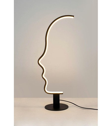 Lampa stołowa FACE TABLE czarna