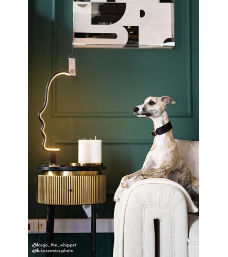 Lampa stołowa FACE TABLE czarna