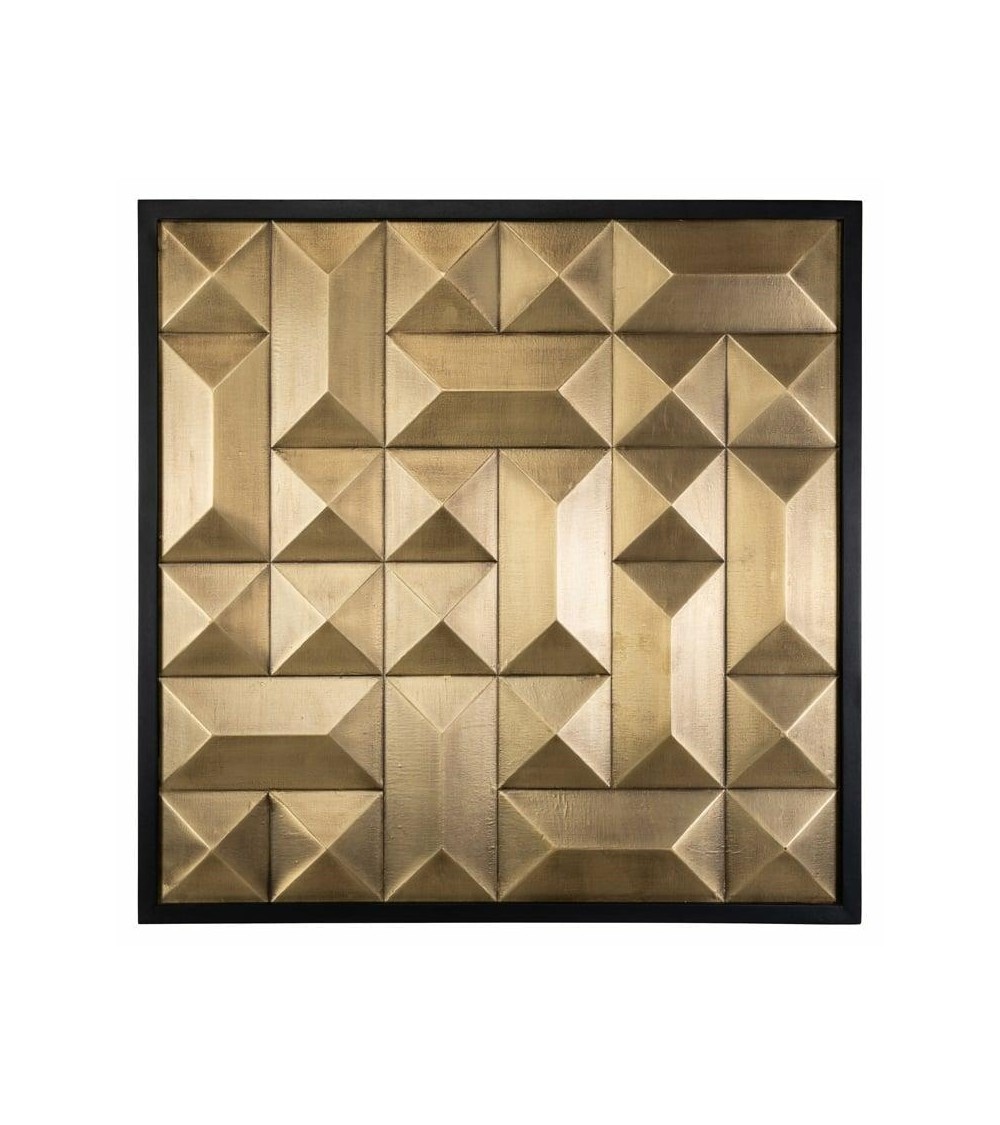 RICHMOND obraz TETRO 93,5x93,5cm złoty