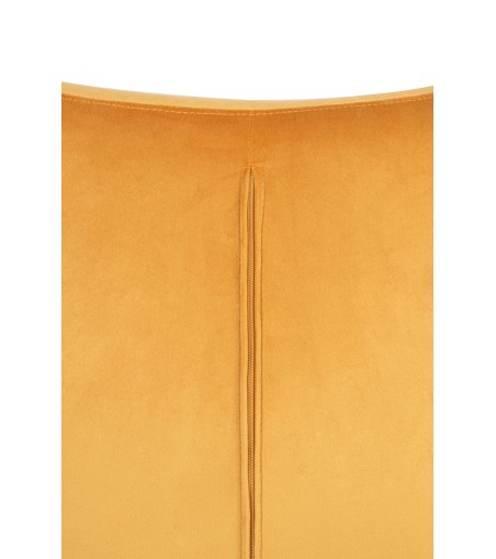 Fotel EGG SZEROKI VELVET musztardowy