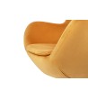 Fotel EGG SZEROKI VELVET musztardowy