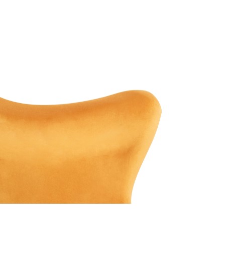 Fotel EGG SZEROKI VELVET musztardowy