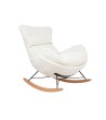 Fotel bujany OTILIA TEDDY biały