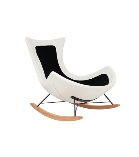 Fotel bujany OTILIA TEDDY biały