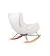 Fotel bujany OTILIA TEDDY biały